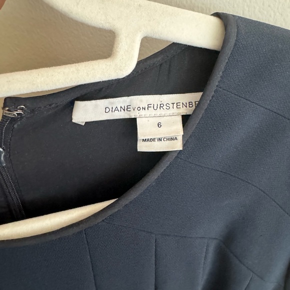 Navy Diane Von Furstenberg Dress - Picture 3 of 3